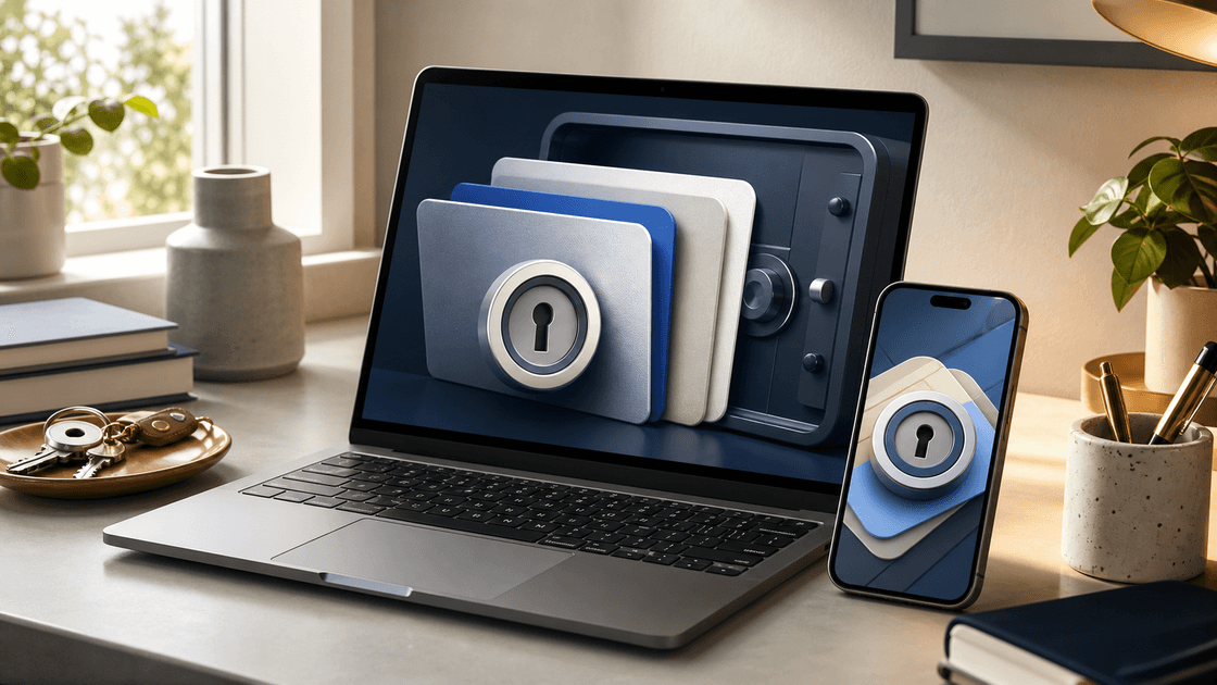 1Password referral guide artwork